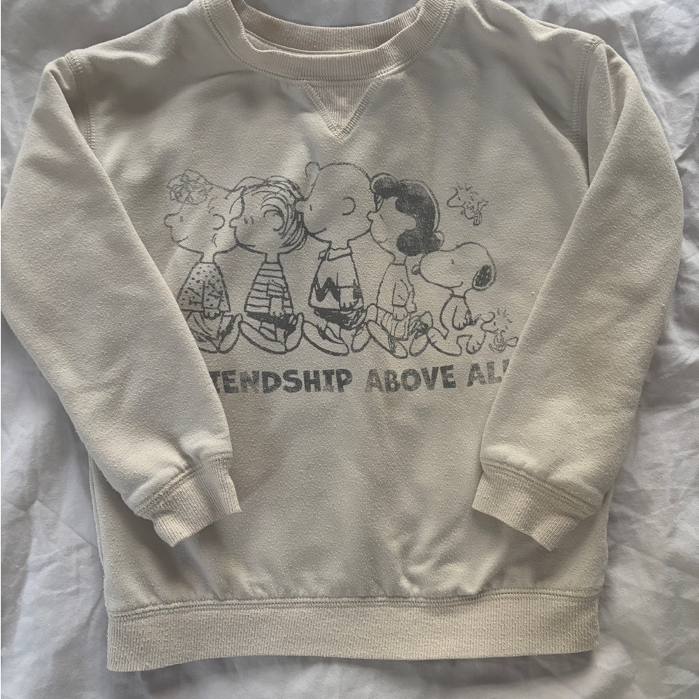 Peanuts Cream Graphic Sweatshirt